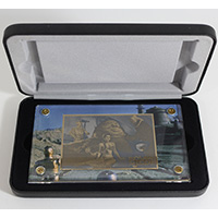 Star Wars 24K Gold Collectible Cards Slave Leia and Jabba