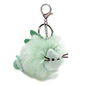 Pusheenosaurus Pom Keychain