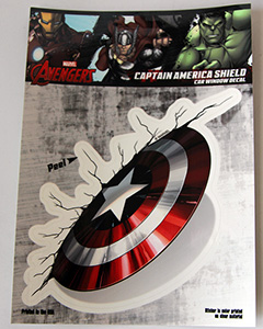 Marvel Captain America Shield Decal Sticker