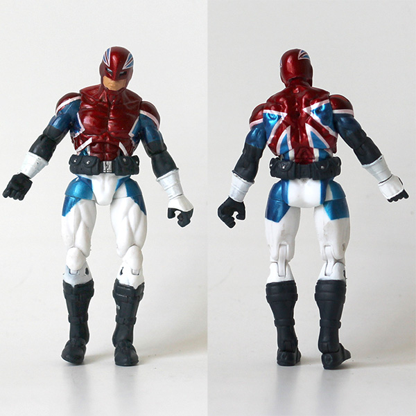 Captain America The First Avenger 3.75 Captain Britain Action Figure Loose