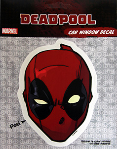 Marvel Deadpool Cartoon Head Decal Sticker