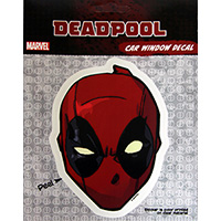 Marvel Deadpool Cartoon Head Decal Sticker
