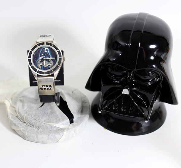 Star Wars Darth Vader Tie Fighter Fossil Watch with Ceramic Case