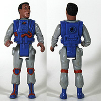 Vintage Real Ghostbusters Winston Zeddemore Screaming Heroes Loose Figure