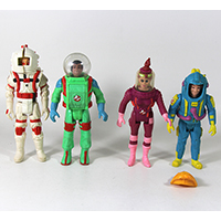 Vintage The Real Ghostbusters Super Fright Features Figures Lot of 4