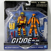 G.I. Joe 50th Anniversary Blowtorch vs HEAT Viper 2-Pack