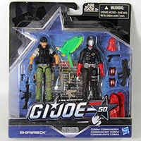 G.I. Joe 50th Anniversary Shipwreck vs Cobra Commander 2-Pack