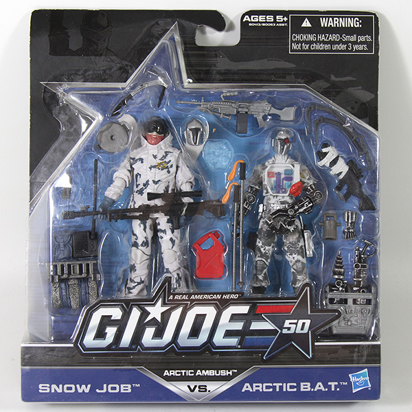 G.I. Joe 50th Anniversary Snow Job vs BAT Arctic Ambush 2 Pack