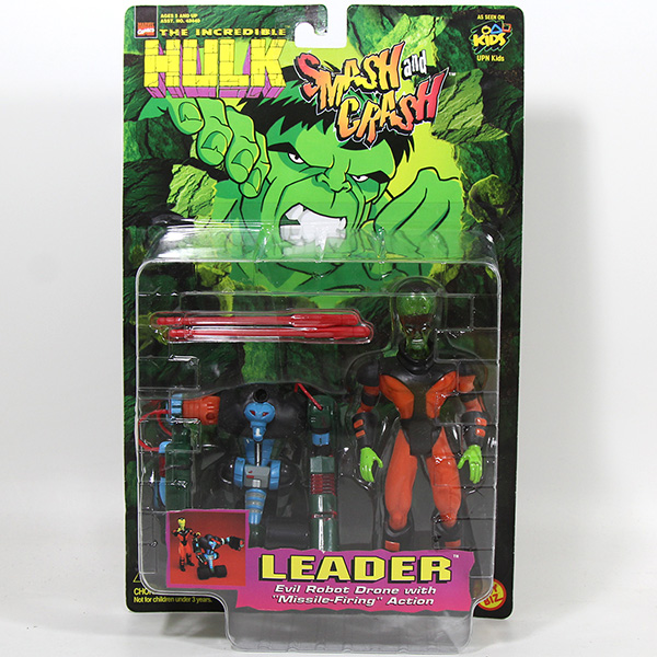 The Incredible Hulk Smash and Crash Leader Action Figure 1997 MOC