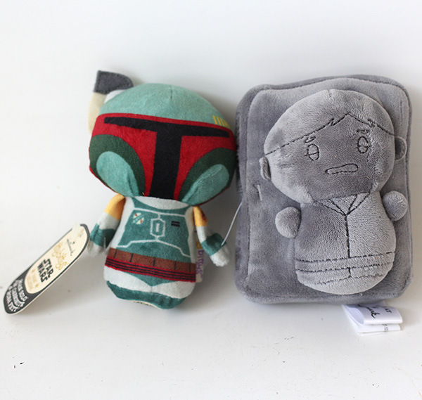 Hallmark Star Wars Itty Bittys Han Solo in Carbonite and Boba Fett