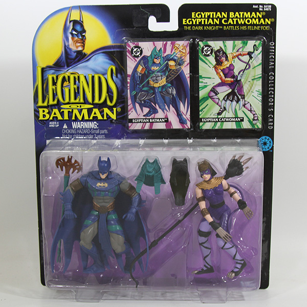 Legends of Batman Egyptian Batman and Catwoman 1995 MOC
