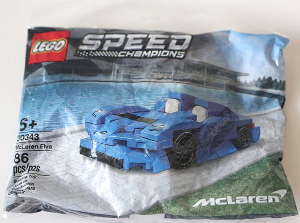 Lego Speed Champions Mclaren Elva Blue Poly Bag 30343