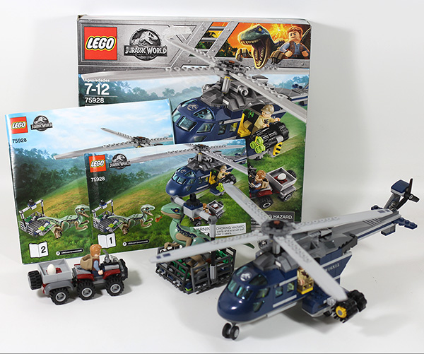 Lego Jurassic World Blues Helicopter Pursuit 75928 - 99% complete