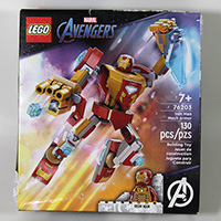 Lego Marvel Avengers 76203 Iron Man Mech Armor Damaged Box