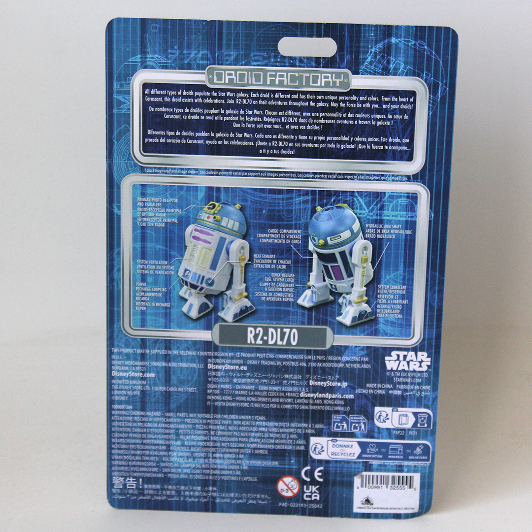 2025 Star Wars R2-DL70 Disneyland 70th Anniversary Droid Factory Figure