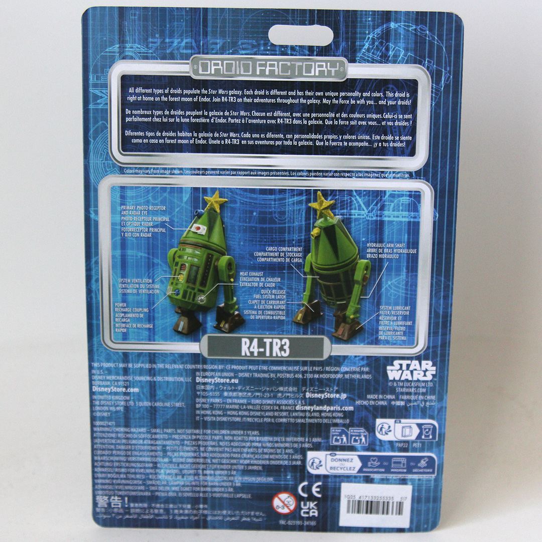 Star Wars Droid Factory Disney Parks R4-TR3 Christmas Figure