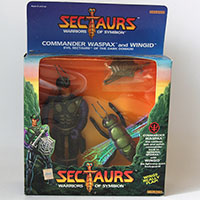 Sectaurs Warriors of Symbion Commander Waspax and Wingid 1984