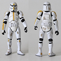 Star Wars Clone Barc Trooper Yellow Loose Action Figure