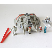 Star Wars Action Fleet Ice Planet Hoth Ship and Figures Loose