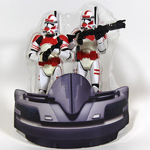 Star Wars Skirmish in the Senate Shock Trooper 2 pack 3.75 inch action figure