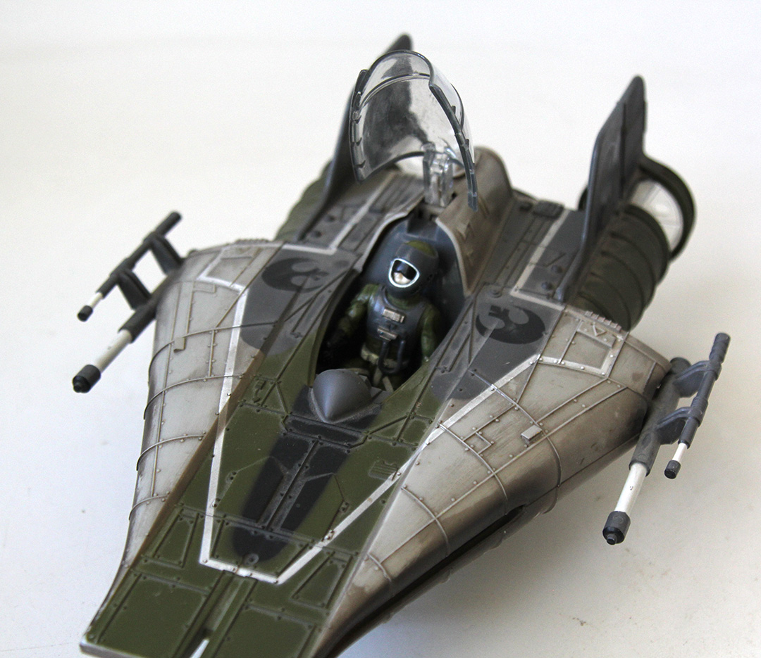 Star Wars Return Jedi A-Wing Fighter Target Saga Alliance Green Loose