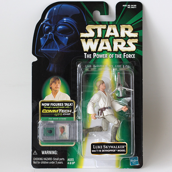 Star Wars POTF Luke Skywalker With T-16 Skyhopper Model Figure