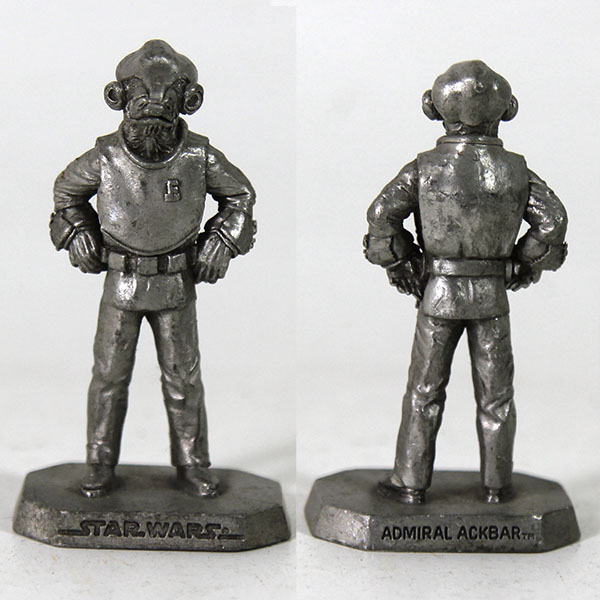 Star Wars Rawcliffe Pewter Figure Admiral Ackbar 1995