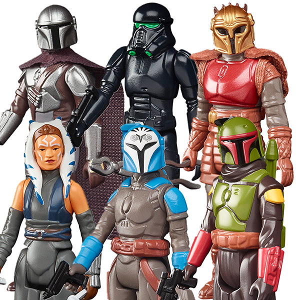 Star Wars Retro Collection The Mandalorian Wave 2 Set of 6 Figures