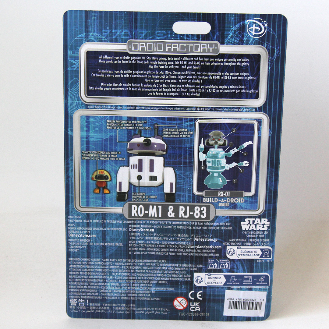 Star Wars Droid Factory R0-M1 & RJ-83 Disney Build-A-Droid