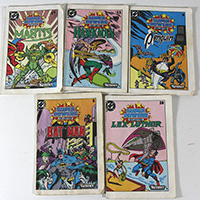Vintage 1984 Kenner DC Super Powers Mini Comic Lot