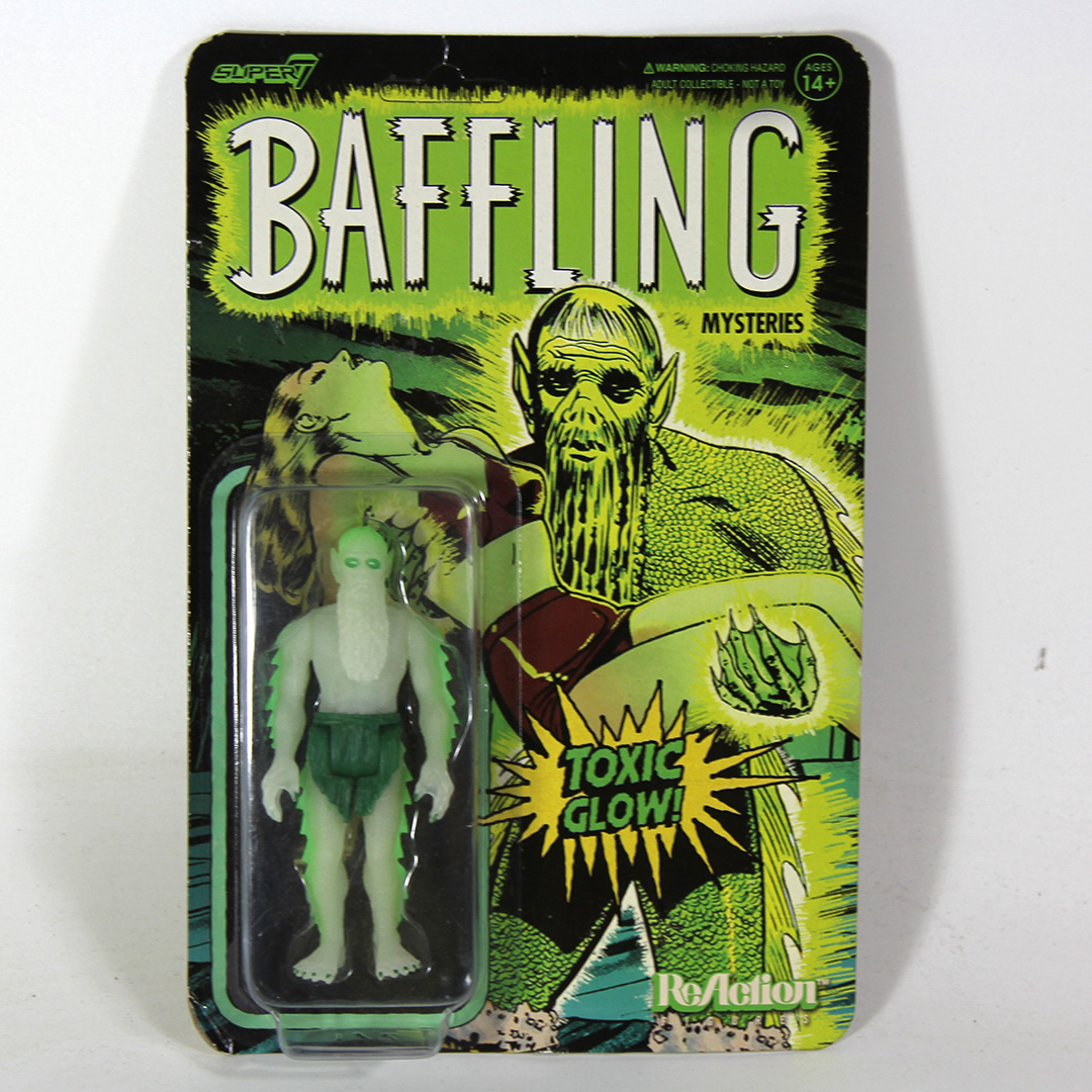 Super7 ReAction Baffling Mysteries Toxic Glow Dark  3.75 Inch Action Figure