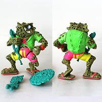 Vintage TMNT Napoleon Bonafrog Figure Loose