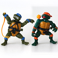 Vintage TMNT Wacky Action Michelangelo Raphael Leonardo Loose Figures