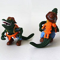 Vintage TMNT Leatherhead Action Figure Loose