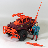 Vintage G.I. Joe Street Fighter II Crimson Cruiser Vehicle