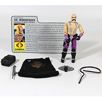 Vintage G.I. Joe Dr. Mindbender 1986 Action Figure Loose