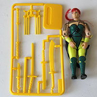 Vintage G.I. Joe Ninja Force Scarlett Loose Action Figure 1992
