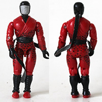 Vintage G.I. Joe Ninja Force Slice Cobra Swordsmen Loose Action Figure