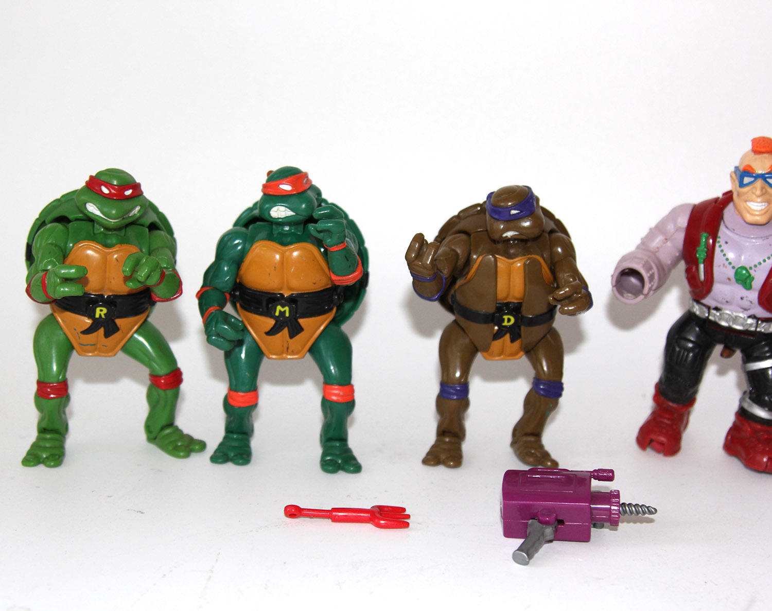 Vintage TMNT Mutation Series Lot of 5 Loose Figures