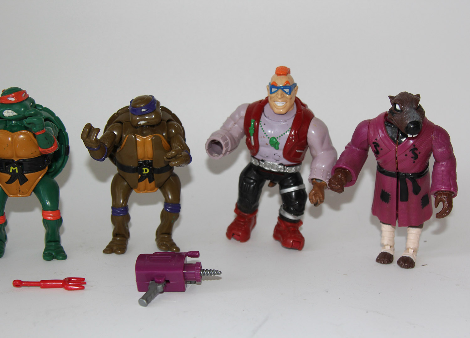 Vintage TMNT Mutation Series Lot of 5 Loose Figures