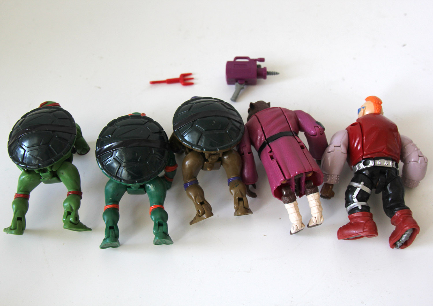Vintage TMNT Mutation Series Lot of 5 Loose Figures