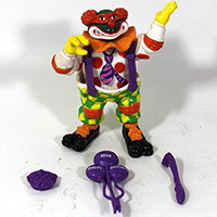 Vintage TMNT Bodacious Birthday Crazy Clownin Mike Loose Figure