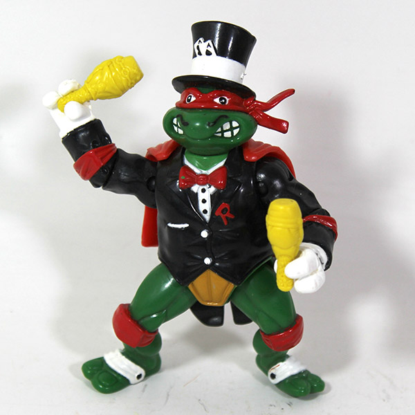 Vintage TMNT Bodacious Birthday Raph The Magnificent Loose Figure