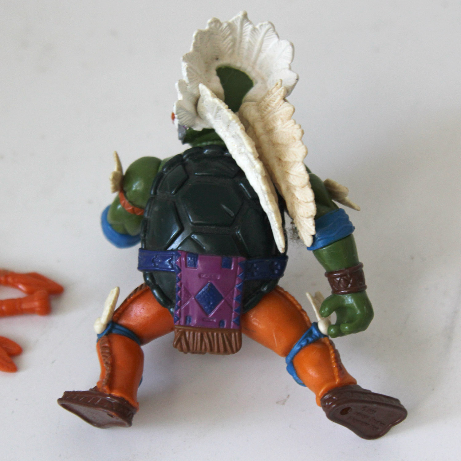 Vintage TMNT Chief Leo Wacky Wild West Figure Loose