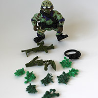 Vintage TMNT Delta Team Don Loose Figure