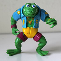 Vintage TMNT Genghis Frog Action Figure Loose