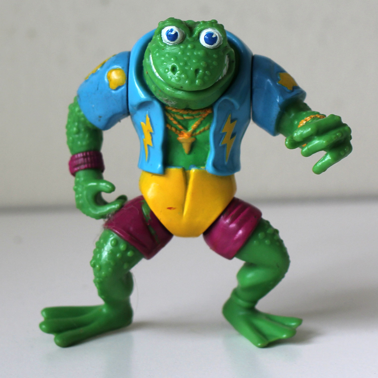Vintage TMNT Genghis Frog Action Figure Loose