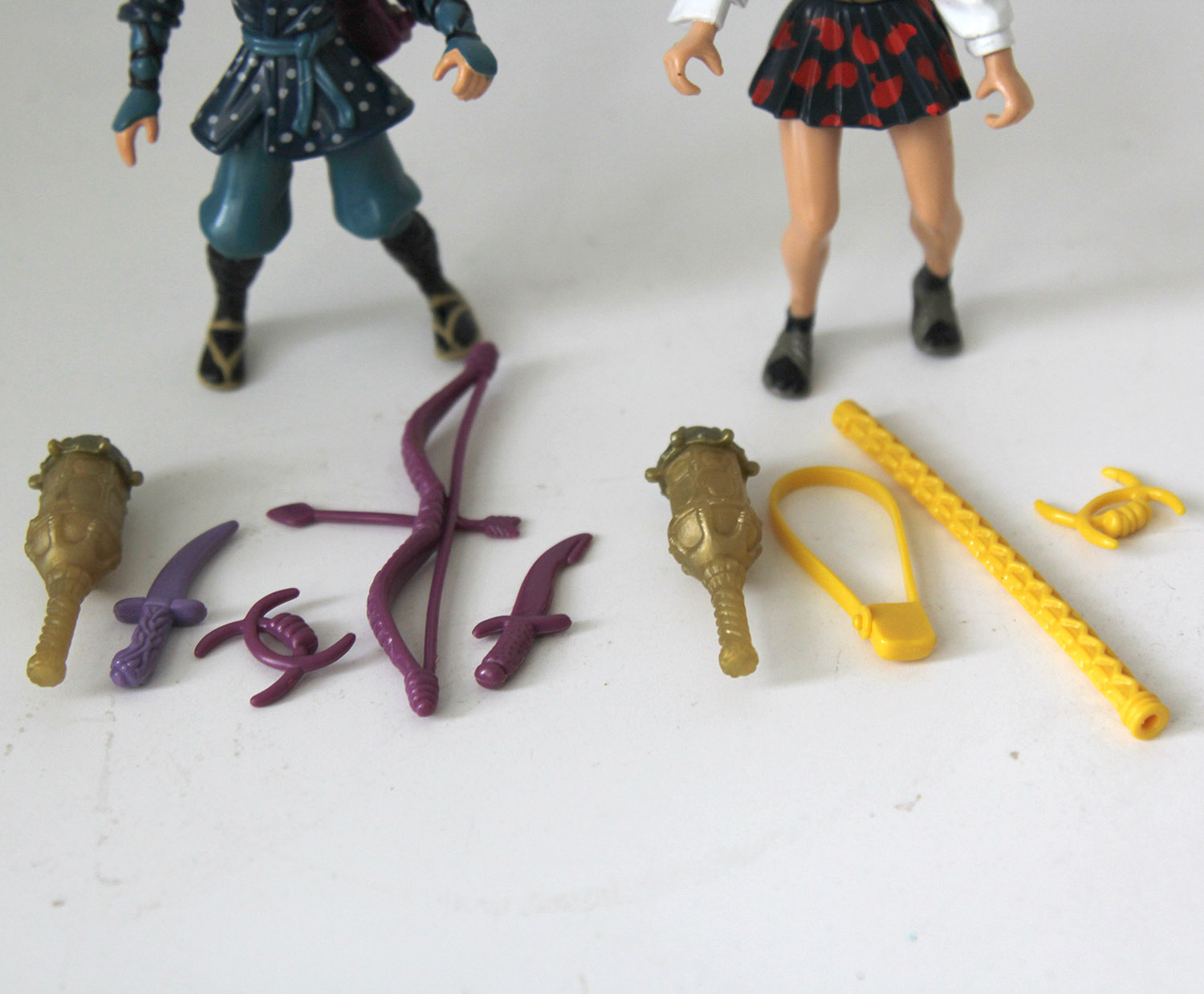 Vintage TMNT Movie III Princess Mitsu and April O Neal Loose Action Figures
