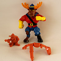 Vintage TMNT Monty Moose Figure Loose