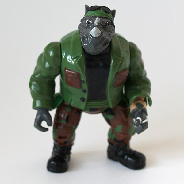 Vintage TMNT Mutatin Rocksteady Loose Figure
